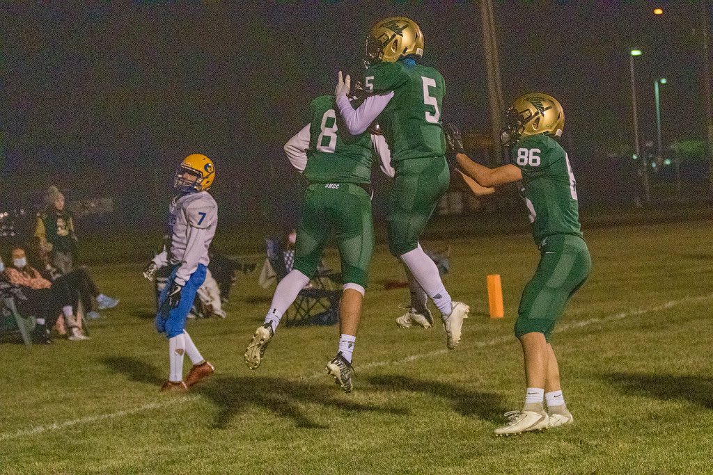 patunia22's tweet photo. Had a great season this year!  Was excited to watch him shine during playoff weeks but it ended sooner then we expected with a broken right fibula.  #smcc #2022 https://t.co/kwAGyEklW2