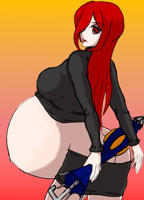 スカルガールズのパラソールを少し息抜くのに落書き。 