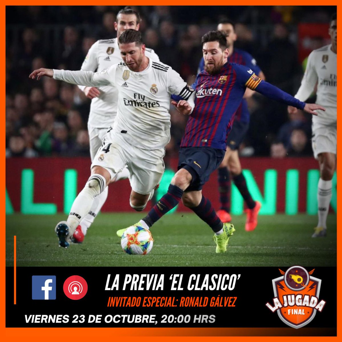 LaJugadaFinal_'s tweet photo. ¿Quien llega mejor al clásico? 🤔🔥

No te pierdas hoy a las 20:00 la previa en  nuestro Facebook, con un invitado de lujo @ronaldgalvez_ . 😎

¿Listos para el show? @alvaroelias_ , @AlvaradoLuispe @shirley9927_ https://t.co/amyk5ciys3