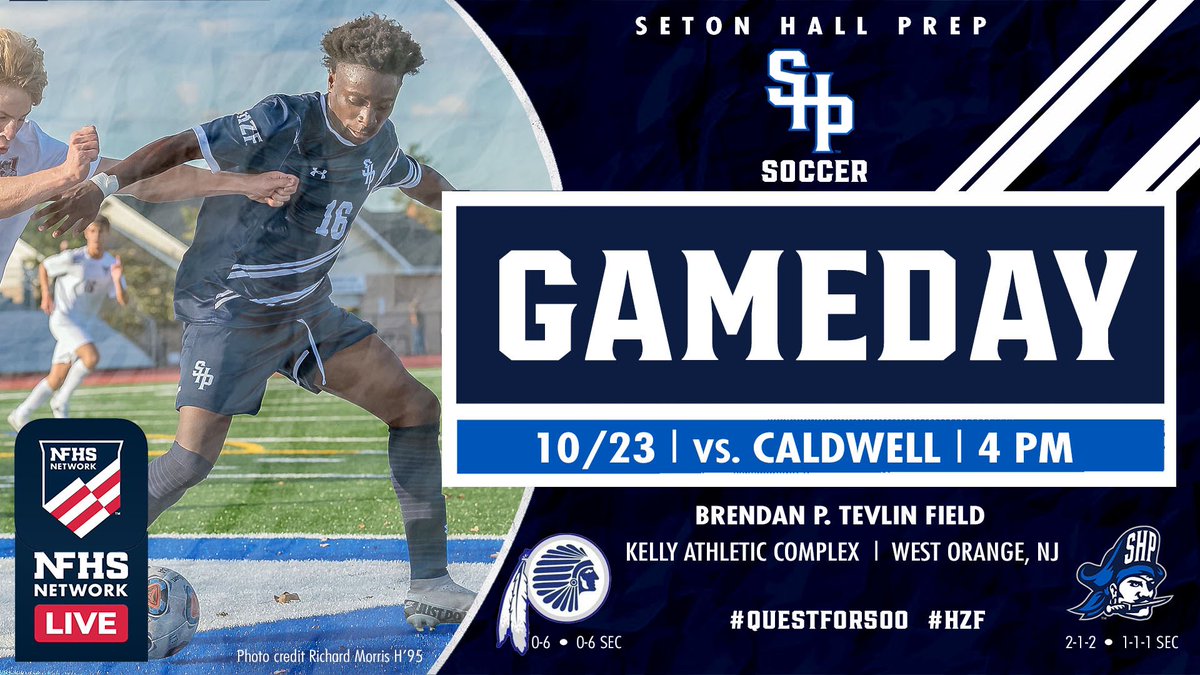 RiCHLEVY2RLP's tweet photo. 3rd match this week...FRIDAY GAMEDAY ⚽️ GO PIRATES!! Seton Hall Prep Athletics 🔵⚪️ #QUESTFOR500 #HZF #setonhallprepsoccer https://t.co/yYCsRTADc2
