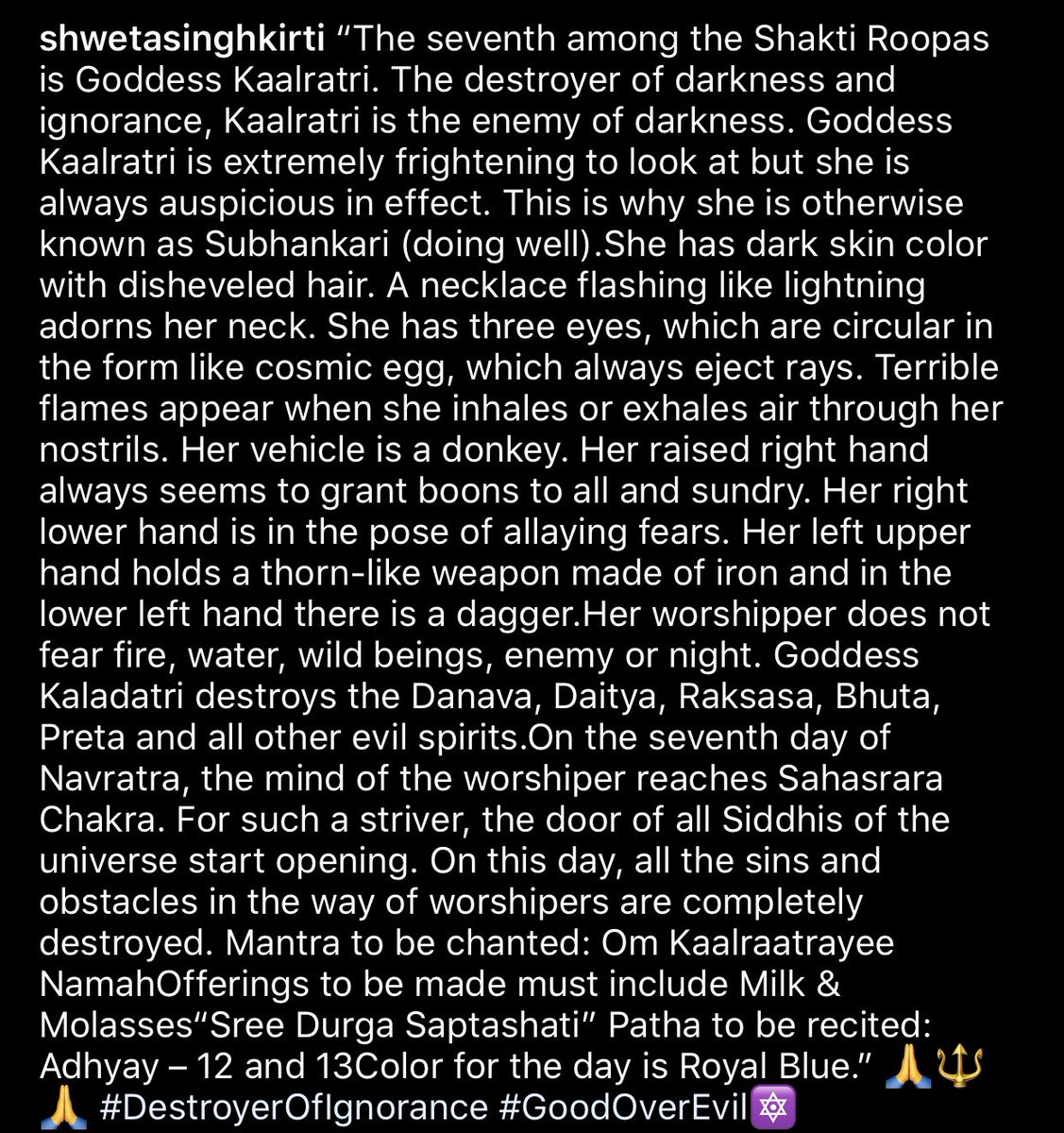 Shweta Singh Kirti tweet media