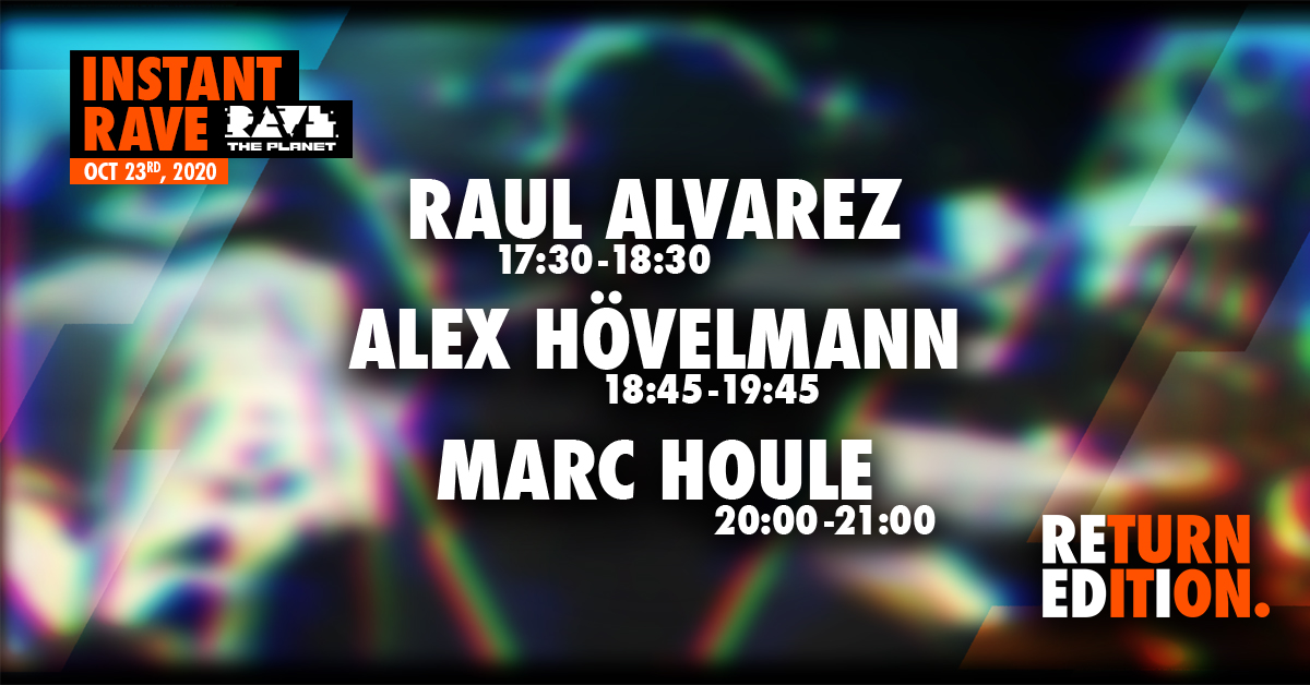 ravetheplanet's tweet photo. 🔴 #NowPlaying RAUL ALVAREZ @ Instant Rave Return Edition Vol. 04 https://t.co/XtBqeLxrA3
#ravetheplanet #techno #berlin https://t.co/jYUayABojj