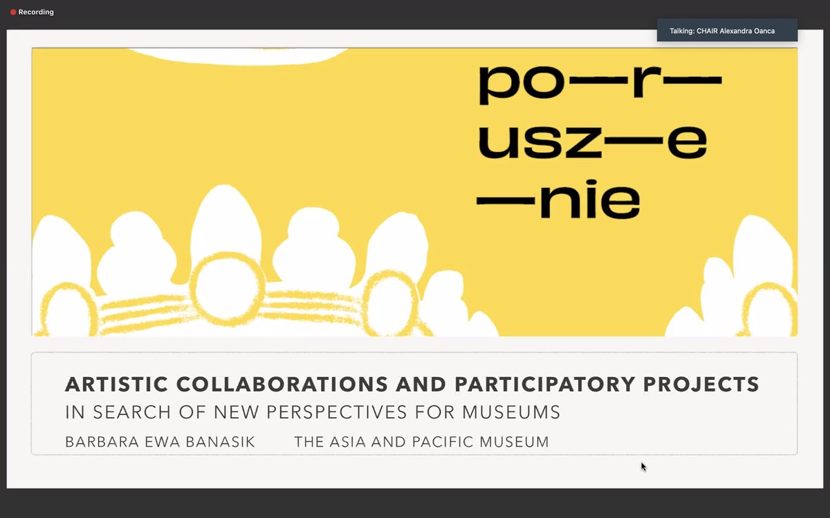 <a href="/AlexandraOanca/">Alexandra Oancă, PhD</a> is chairing now a session entitled "Critical Curating 1: Acting Locally". Among the speakers are Wojciech Szymański, Patrycja Sikora, Barbara Banasik, Justyna Laskowska-Otwinowska and <a href="/madaskalewicz/">Dr. Magdalena Moskalewicz</a> 

#decolonizingmuseumsECE <a href="/EUEchoes/">Echoes</a> #museums