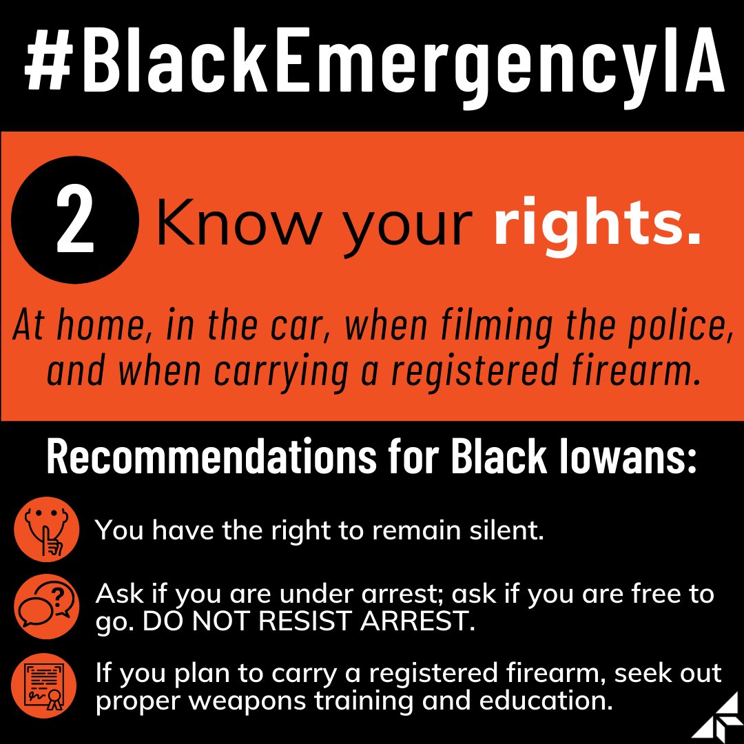 ic3dsm's tweet photo. 🚨 Black Iowa is facing a state of emergency. Here are our key recommendations for Black Iowans. 🖤 Please share widely &amp; use #BlackEmergencyIA . 🧾 View CC video of full declaration on our FB/Youtube or read it on @DesMoinesBLM . 👀 Stay tuned &amp; take care of each other! https://t.co/57bVTaylHl