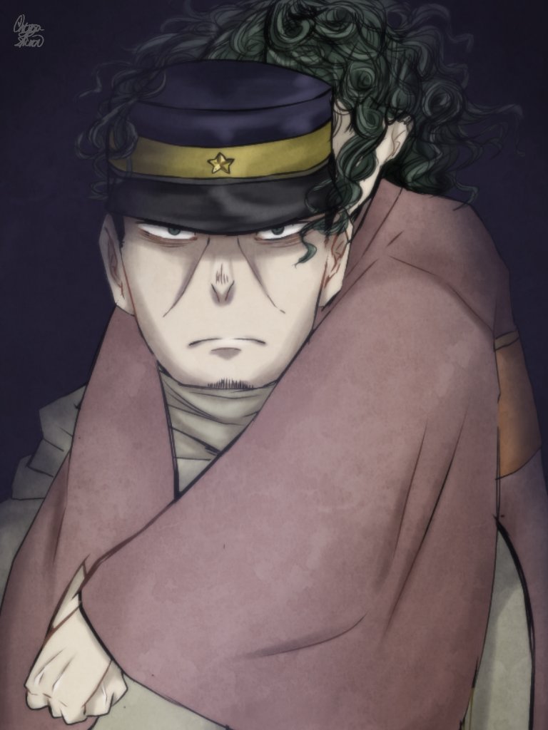 後髪 Poのイラスト