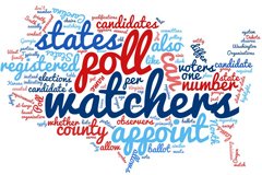 My main source for all these printable postcard explanations of  #PollWatchers is the National Association of Secretaries of State  @NASSorg &  @NCSLorg   https://www.nass.org/sites/default/files/surveys/2020-01/state-laws-poll-watchers-challengers-Jan2020.pdf  https://www.ncsl.org/research/elections-and-campaigns/poll-watcher-qualifications.aspxTHREAD