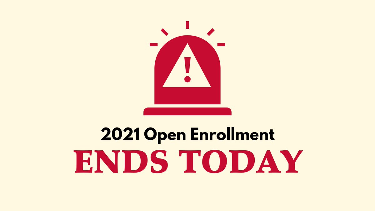 WKUTopLife's tweet photo. TODAY is the last day of 2021 Open Enrollment! 
If you haven't enroll- GO NOW!

ALL Benefits Eligible employees are required to take action!
Login here: https://t.co/YrUnHc7brN https://t.co/YAz7FjILi1
