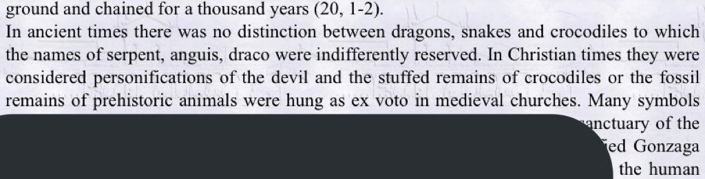 After reading that page talking about the Santuario della Beata Vergine Maria delle Grazie crocodile, this little excerpt caught my eye talking about prehistoric animal remains and I got one question.THERE MAY BE A CHURCH WITH DINOSAURS OR PALEO MAMMALS!
