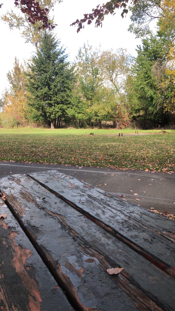 NotebookEmbers's tweet photo. Well, it’s snowing up here in the mountains, so goodbye to the nice Autumn weather. I miss this park. https://t.co/d3ybXKfbq1