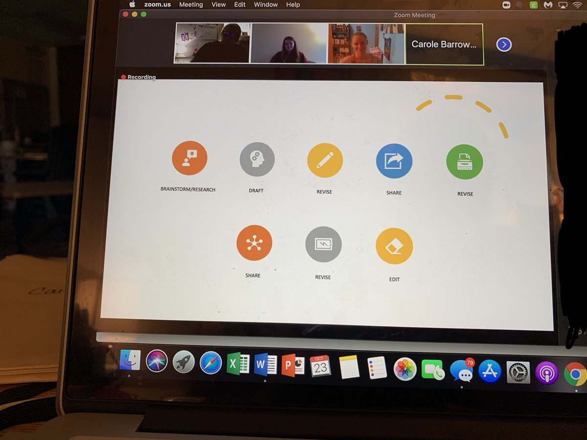 _RachelSura's tweet photo. Today in the STEAM Comm, we met @BarrowmanCrime! She shared her writing processes and how she gets her ideas for her books and graphic novels to help Ss write their own creative pieces in BL! Safe to say our Ss are very interested in your books! Thank you, Carole!!! #WAWMproud https://t.co/AeAYWqAkKB