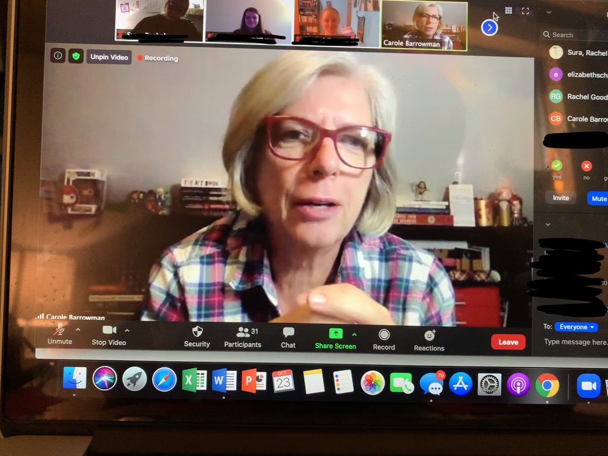 _RachelSura's tweet photo. Today in the STEAM Comm, we met @BarrowmanCrime! She shared her writing processes and how she gets her ideas for her books and graphic novels to help Ss write their own creative pieces in BL! Safe to say our Ss are very interested in your books! Thank you, Carole!!! #WAWMproud https://t.co/AeAYWqAkKB
