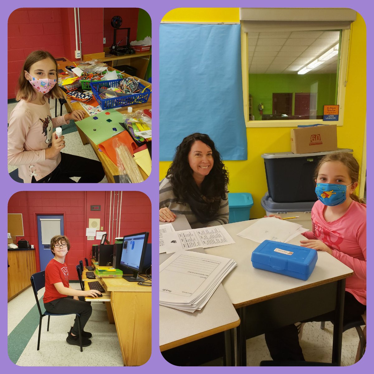 Our Learning Commons is so Spooktacular!! <a href="/TLmikefwalter/">M. Walter (he/him)</a> and <a href="/heather03311267/">heatherharrington</a> have so many awesome centers for our students - songs, puppet shows, crafts, coding, logic, and descriptive writing are all happening!! 💥🧛‍♀️ <a href="/MQPSchool/">MQP</a> <a href="/NLESDCA/">NLESD</a>
