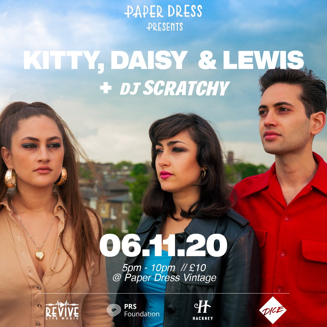 Catch us playing a live show (socially distanced of course) at <a href="/paperdressed/">Paper Dress Vintage</a> in Hackney, London on 6th November! It's gonna be a blast so grab a ticket before they all get snapped up:
link.dice.fm/XZL6blFROab
 Peace! ✌🏽