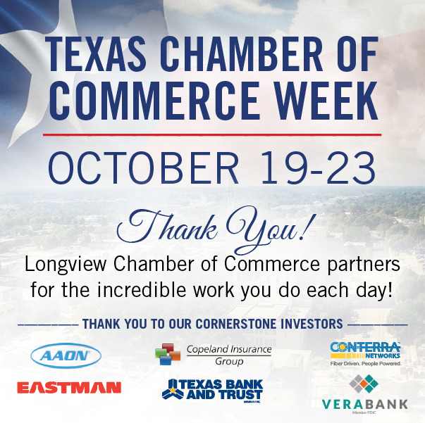 LongviewChamber's tweet photo. It is Chamber of Commerce Week!  Thank you to our member investors for making this important work happen!
#LongviewTX #LongviewStrong #StrongView #ChamberStrong #ChamberWeek https://t.co/0KLDMFVV3D