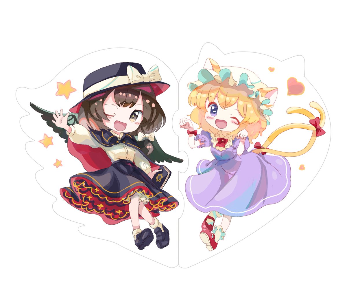 マエリベリー・ハーン ,宇佐見蓮子 「めちゃかわ蓮メリ 」|マイナス@春例こ24bのイラスト