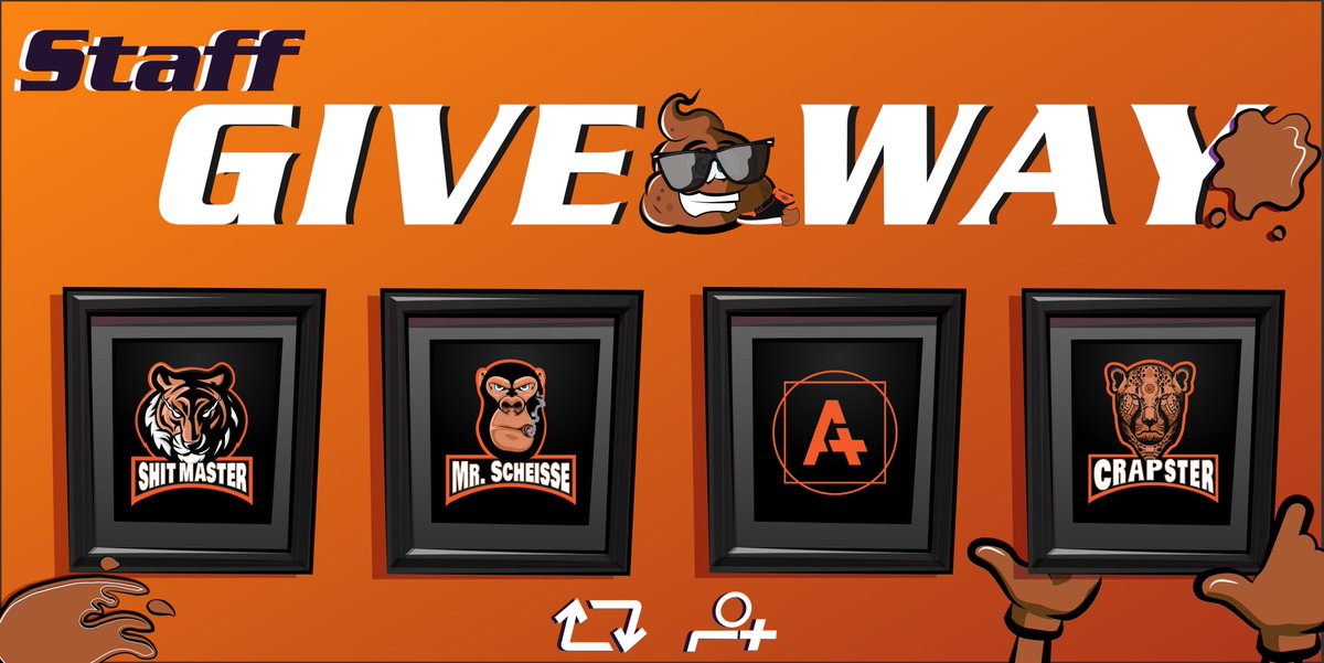 the_shitbot's tweet photo. 💩TSB STAFF APPRECIATION GIVEAWAY💩

🔁RT &amp; Follow ALL Accounts - Win 1xTSB 

Dev: @MScheisse 
PR: @hypelust 
PR: @CrapsterPR 
Admin: @MasteringShits 

BIG THANKS for the efforts put in by ALL our team members to reach the TOP of the Nike botting game💯

Show them some love❤️ https://t.co/zPh7MqwqR9