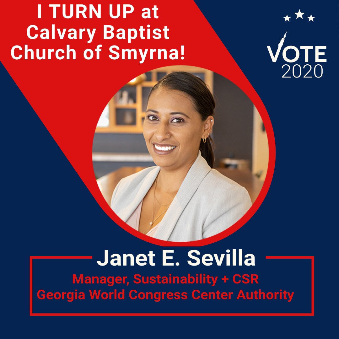 WISEAtlanta's tweet photo. I am “Turning Up” for change in my community, to honor my family and those who fought for my right to vote, and a just and equitable society.

10.28 - Virtual Lunch w/ League of Women Voters of Atlanta-Fulton County and Rock the Vote!
#wiseatlvote20

https://t.co/1wKI5Rooup https://t.co/maerTZocad