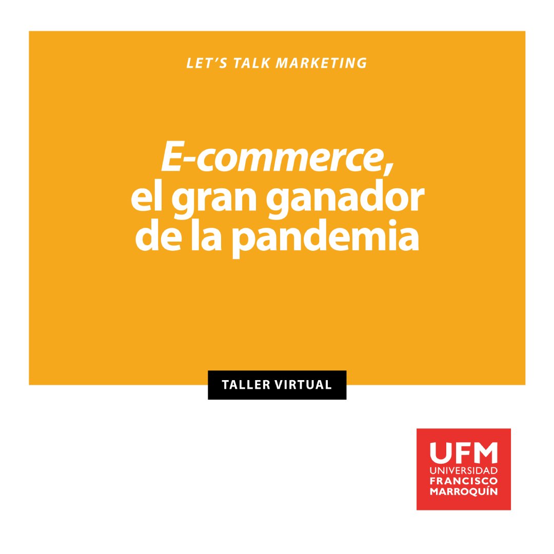 Participa en este taller gratuito de la @fceufm y conoce más sobre la especialización de marketing. Regístrate ingresando en: fce.ufm.edu/ecommerce-elga…

Evento exclusivo para alumnos de cuarto y quinto bachillerato.

 #UFMVirtual #MeGustaUFM #UFMVirtual #MeGustaUFM