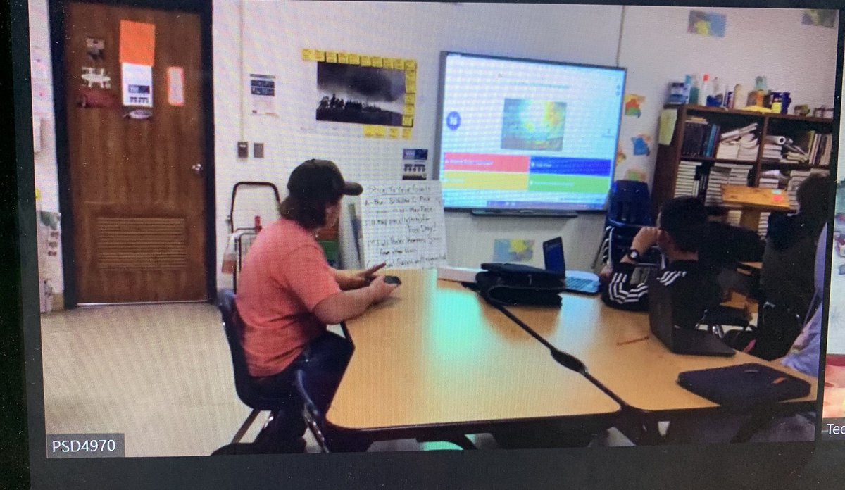 TedHiff's tweet photo. Mrs. Barton’s US History class has specific learning targets for their standards mastery! They wrapped up their learning today with a @GetKahoot! @cdrhodjo @platorv #VirtualWalkthroughs https://t.co/nnEdGWGCxk