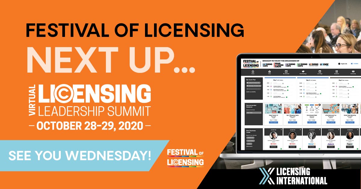 Licensing_Intl's tweet photo. #FestivalofLicensings culminates next week with the #LicensingLeadershipSummit. Join as global licensing industry leaders analyze the events of 2020 &amp;discuss future strategic direction. @Licensing_Intl members get $50 off 👉🏽email info@licensing.org &amp; Reg https://t.co/TaAeUGzNo4 https://t.co/UdDk6PvP9G