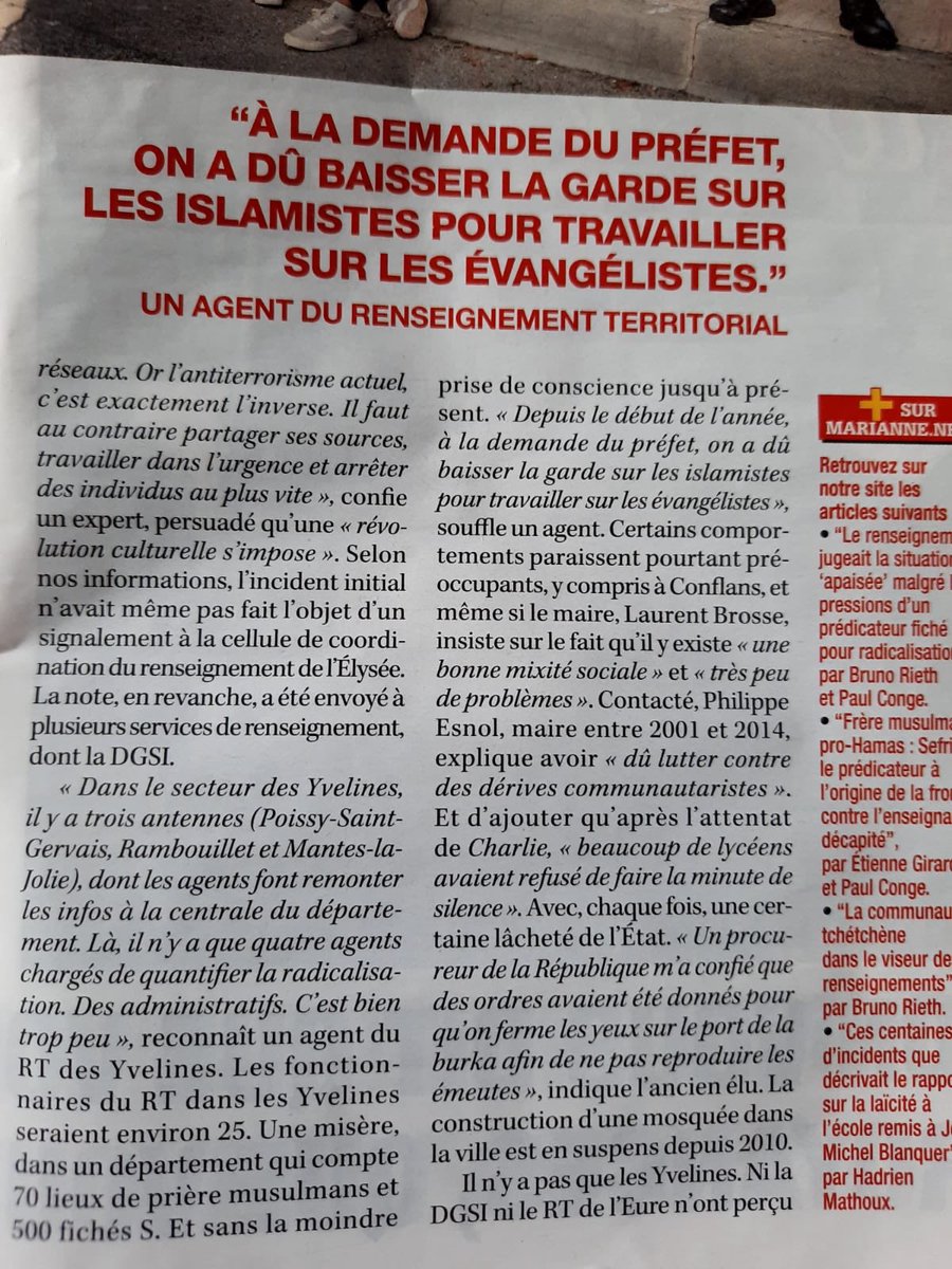 spparlementaire's tweet photo. Encore un article sans sources servant de « caution égalitariste » à charge contre les évangéliques destiné à atténuer l’impact médiatique du combat contre l’islamisme radical. Nous attendons des faits précis, pas des discours populistes ⁦@comcnef⁩ @MarianneleMag⁩ https://t.co/iTIr2lHNyC