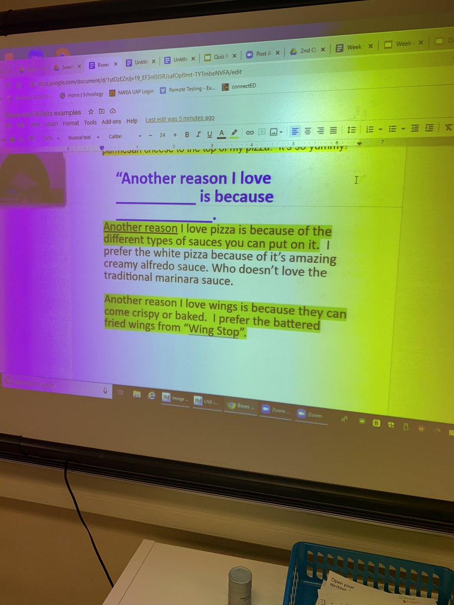 Aortizeducator's tweet photo. Ss are creating expository writing about their favorite food! Fourth is full of fun writing on fun Friday!!! #scholars #funinfourth #collabisfab #ottbethechange #nisdproud @olvera_vp @PrincipalBueno @theteacherme https://t.co/tYETIxNkZJ
