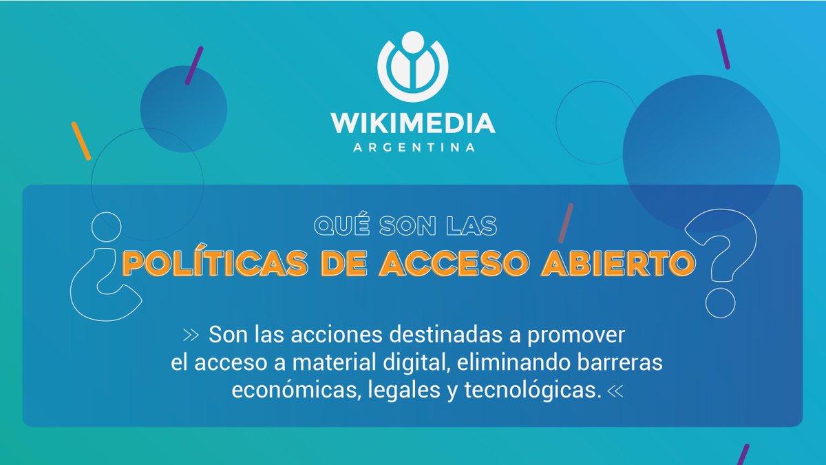 wikimedia_ar's tweet image. 👉 Demoliendo mitos ➡️ ¿Qué son las políticas de acceso abierto?

#OAWeek2020