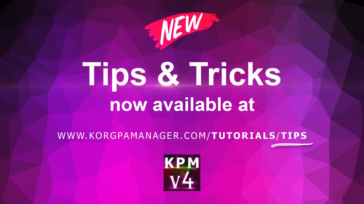 KORGPAManager's tweet photo. NEW: Tips & Tricks section now available at
https://t.co/gzrrxg3pxG
#kpm #korgpamanager #KORG #korguk #pa4x #pa1000 #pa3x #korgturkiye #korgtr #korgusa https://t.co/deix3WVTrz
