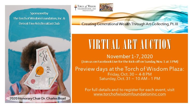 TorchWisdom's tweet photo. 🎨 What You Doing Tomorrow? Join us for our 💻Online Art Seminar and Save the Date for the Auction! - https://t.co/g7kZdl4BwF https://t.co/Di5BBx0bhQ