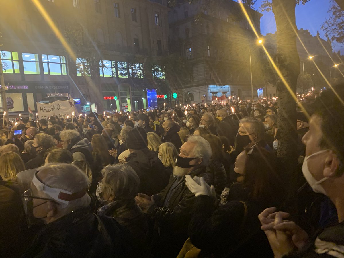 Free country, free university - big demonstration in Budapest on the day of the 56’ revolution
