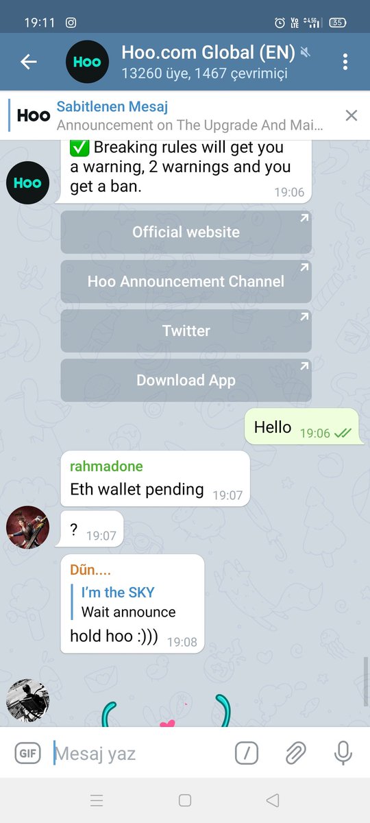CnrY01's tweet photo. @Hoo_exchange @CFS63468999 @a_desidero @barisbuyuktass @CryptoKemal @altcoinrookie @skenderAtoprak2 
İ will winner ;) https://t.co/Rsny81ZvbC