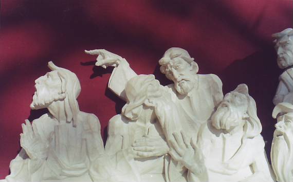 The Last Supper by Siegfried Gross (detail) Relief for the main altar Sanctuary Jaworzno Poland

#sculpture #sculptor #ZygfrydGross #bildhauer #Oberschlesien #Schlesien #GóraśwAnny