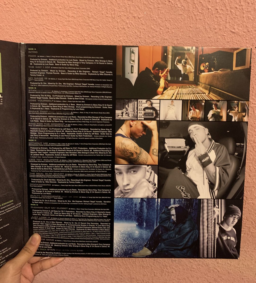 curtain call - eminem the blue is so pretty i had to buy it