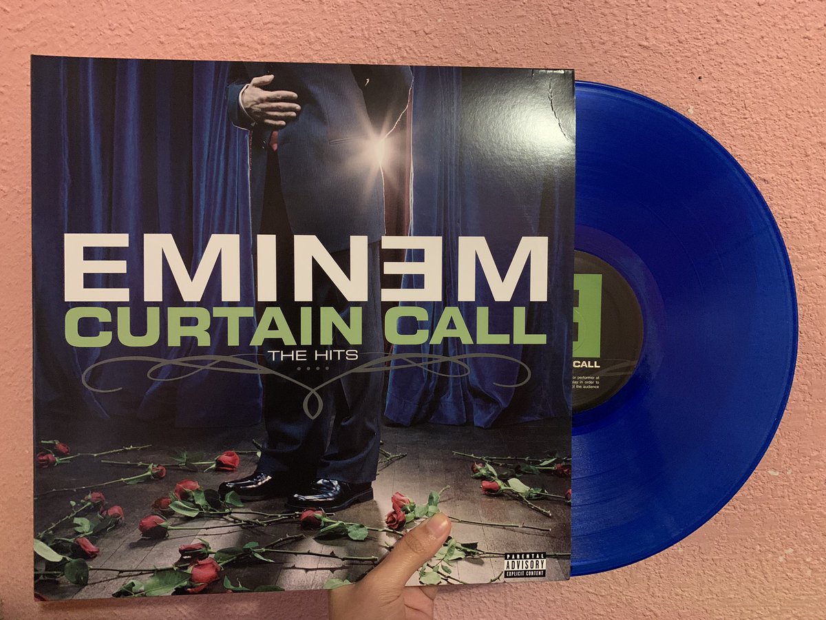 curtain call - eminem the blue is so pretty i had to buy it