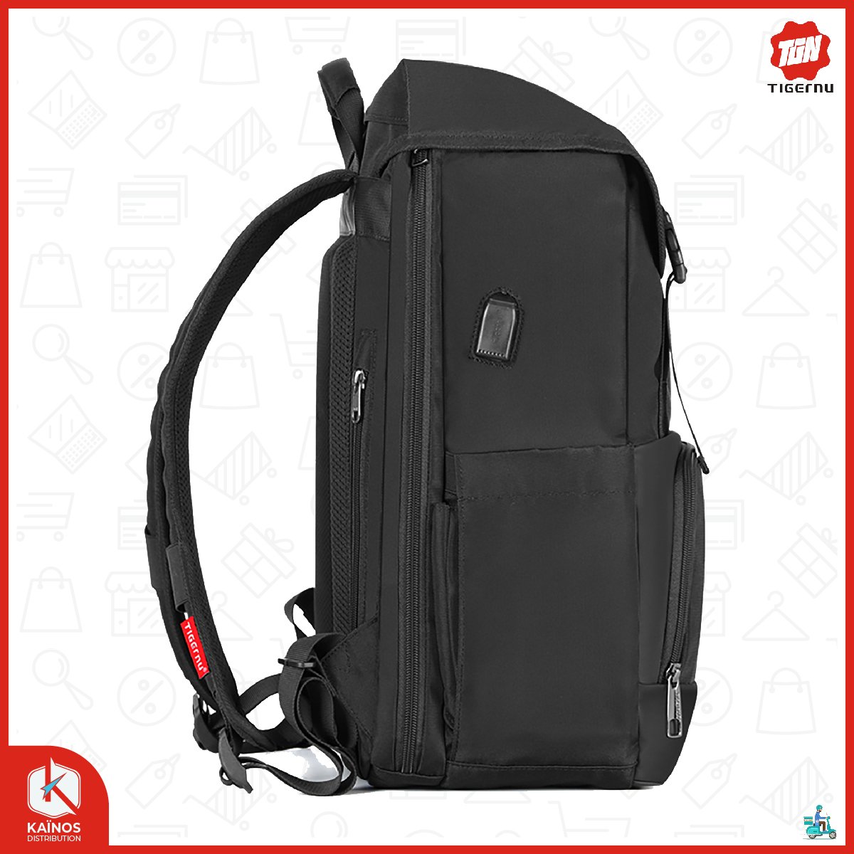 KainosDist_Togo's tweet photo. Tigernu T-B3909
.
Sacs à dos de voyage de grande capacité - Étanche - Recharge USB - Sac à dos d'école pour PC
.
Idéal pour le travail, les déplacements, les voyages. Matériau imperméable. Pochettes de protection RFID cachées au dos du sac.
.
Contact : https://t.co/btVBfbUWcM https://t.co/agbockDTjW