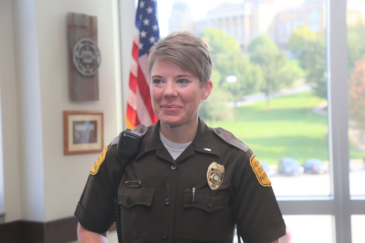 iowastatepatrol's tweet photo. We're pleased to announce Mindy Coe #224 to the rank of Lieutenant, District 5 Commander in Cherokee.  She is a 14-year veteran of the Patrol who started her career in District 8 – Mason City. In 2016, she was promoted to Sergeant in District 8.  Congratulations Lt. Coe! https://t.co/907Ni6G6ad