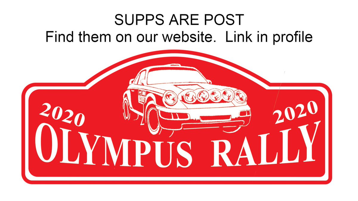 Find the supps at olympusrally.com/noticeboard