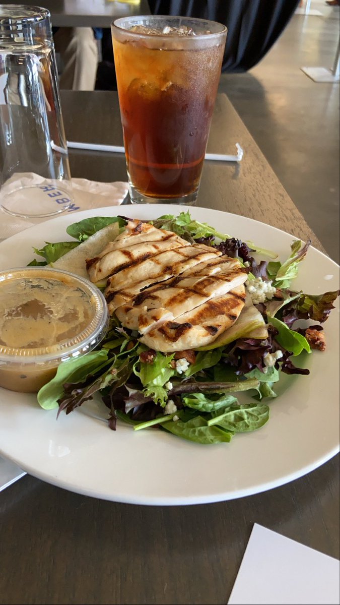 We’re holding for lunch a little while, while Sen. Harris is participating in some virtual fundraisers. Grilled chicken salad is what your pooler is currently working on!