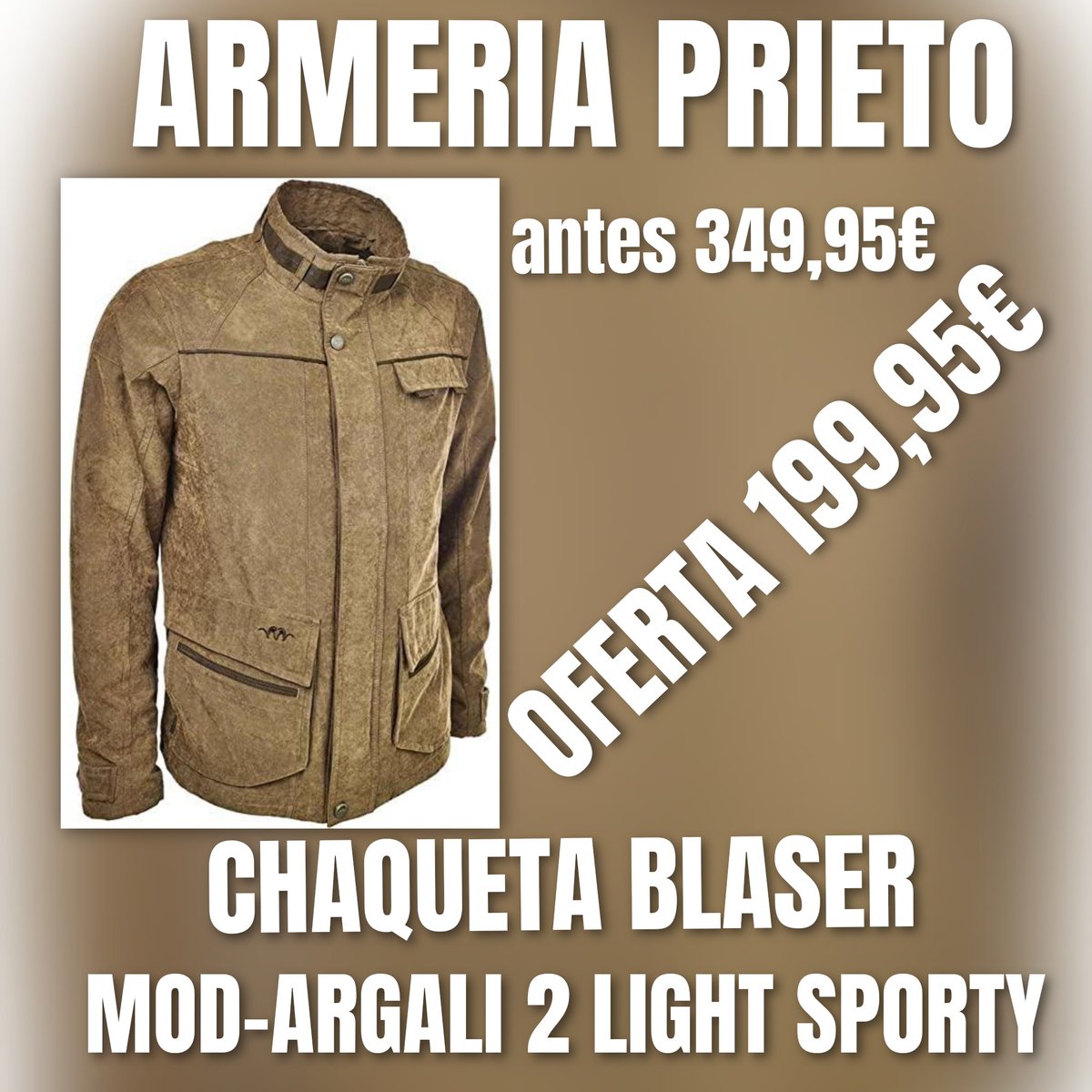 🔥🔥CHAQUETA BLASER🔥🔥

Oferta : 199,95€

antes 349,95€

armeriaprieto.com/p/chaqueta-bla…

ARMERIA PRIETO - BLASER SELECT ESPAÑA

🏢Madrid - C/ Marques de Lema nº 7
☎️917027067 
📱Whatsapp : 686055535
📨envíos a toda la península