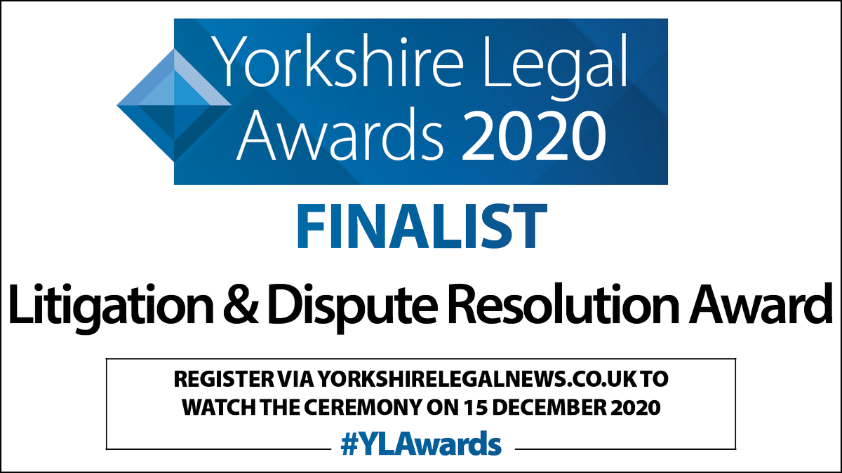 IMOliverCollett's tweet photo. Made up that our fantastic #Yorkshire @irwinmitchell workplace illness team has been shortlisted for the @Yorkshire_Legal Litigation award. #lockdown has been challenging but we've made sure that we continued to litigate hard for our clients. #teamwork #mesothelioma https://t.co/oAl2tf4YL7
