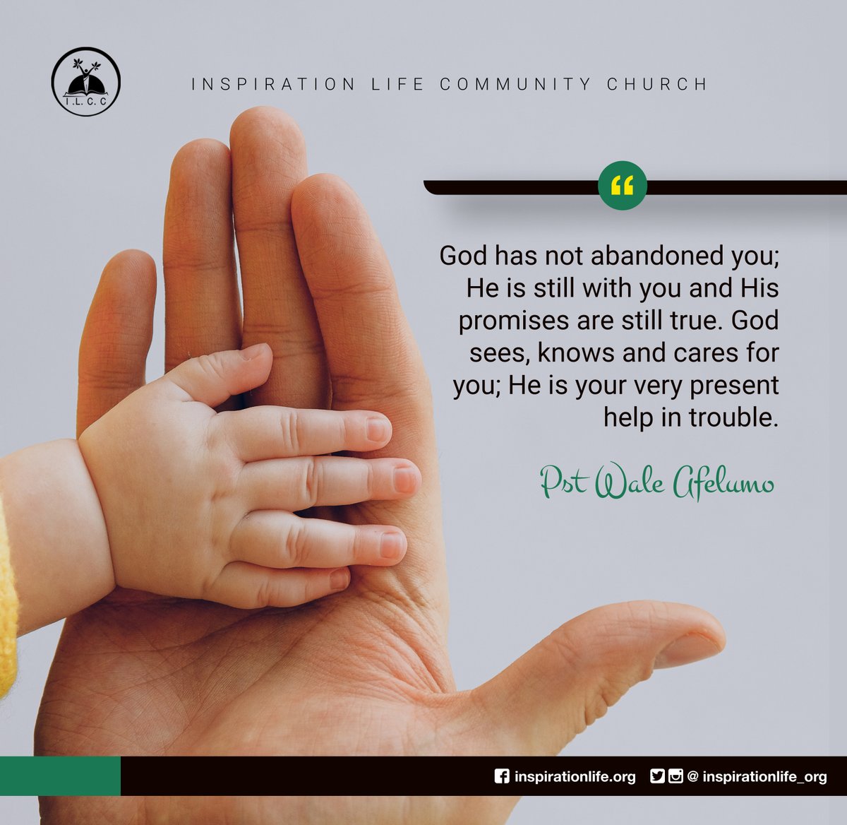 inspiration_org's tweet photo. “God is our refuge and strength, a very present help in trouble.” ~ Psalm 46:1
God has not abandoned you; He is still with you and His promises are still true. God sees, knows and cares for you; He is your very present help in trouble, never forget that!
#FYI #PresentHelp #ILCC https://t.co/JW6x9fPK8E