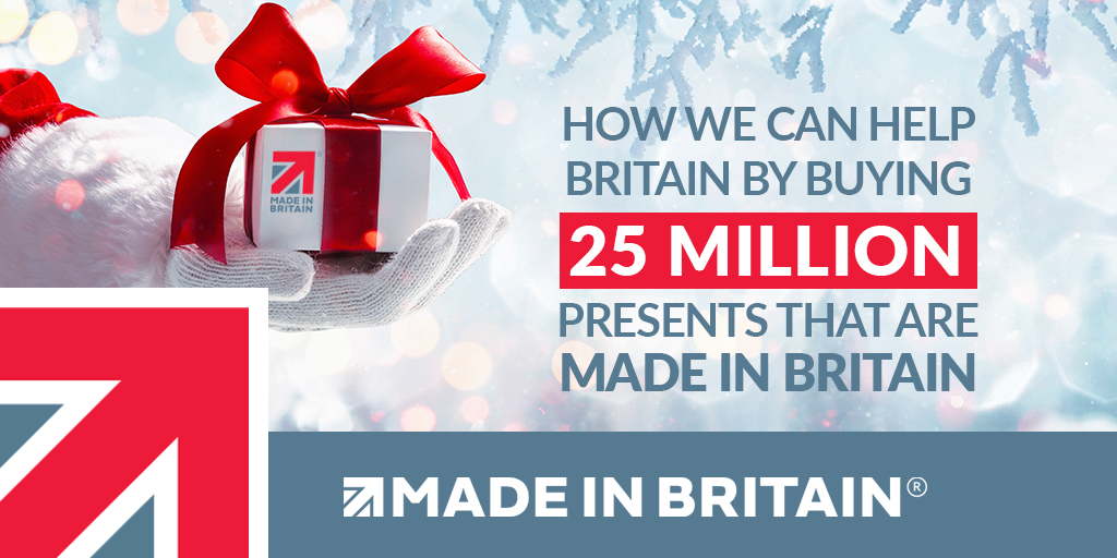 If half the adults in Britain switched from buying just one present that was made overseas to one Made in Britain that would be 25 million. If each cost £5, that would be £125 million. 

We can all make a change. madeinbritain.org

#madeinbritain
