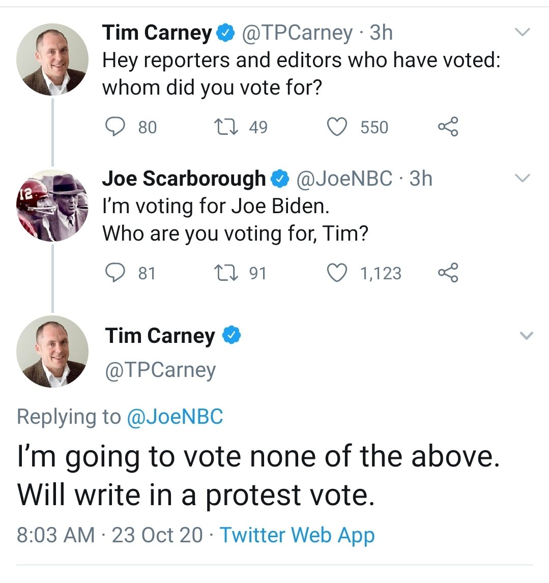 saenzmom's tweet photo. ๐ฅ White Male Privilege in Action.
Don't be a f*cking coward.
#ProtestVotes are bullshit.
#Biden democracy heals.
#Trump facist heels. Savvy?
#Vote2020 #VoteEarly https://t.co/fSWzFIiho2
