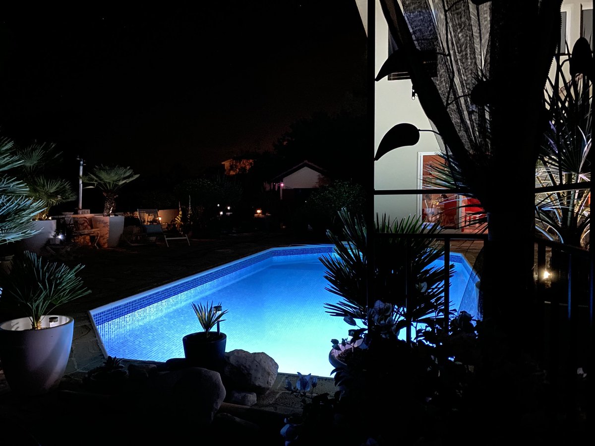 Late October by the pool, 22 Degrees