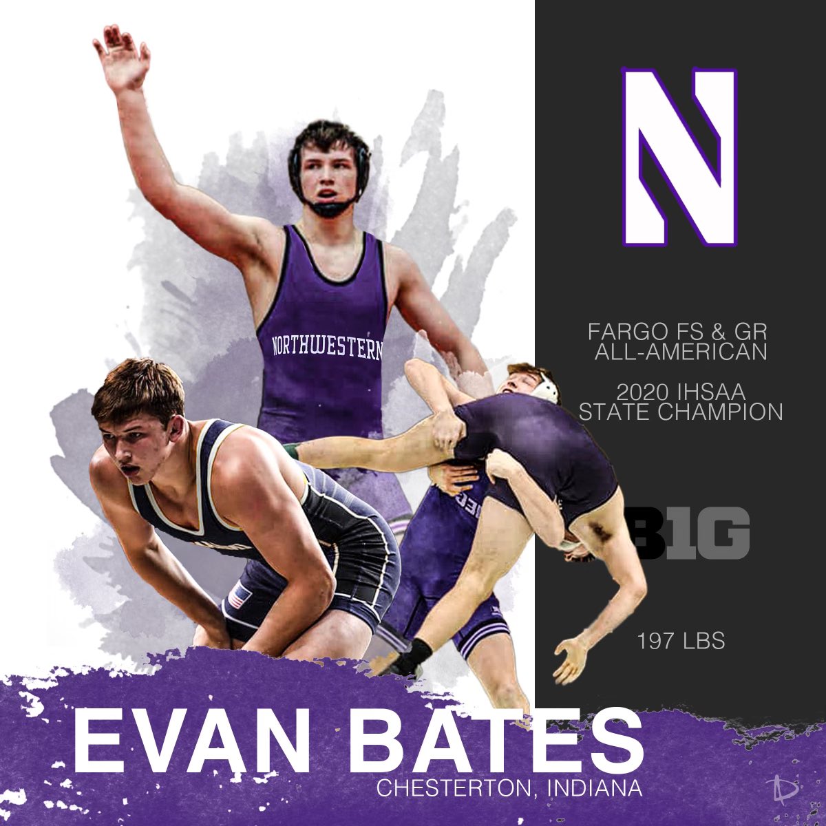 CHS_Pins's tweet image. Evan becomes Chesterton Wrestling’s next D1 Big Ten student-athlete!   Super-proud of you!  #B1GCats #GoCats😈 @NUWrestle @CHS__Trojans @FloWrestling