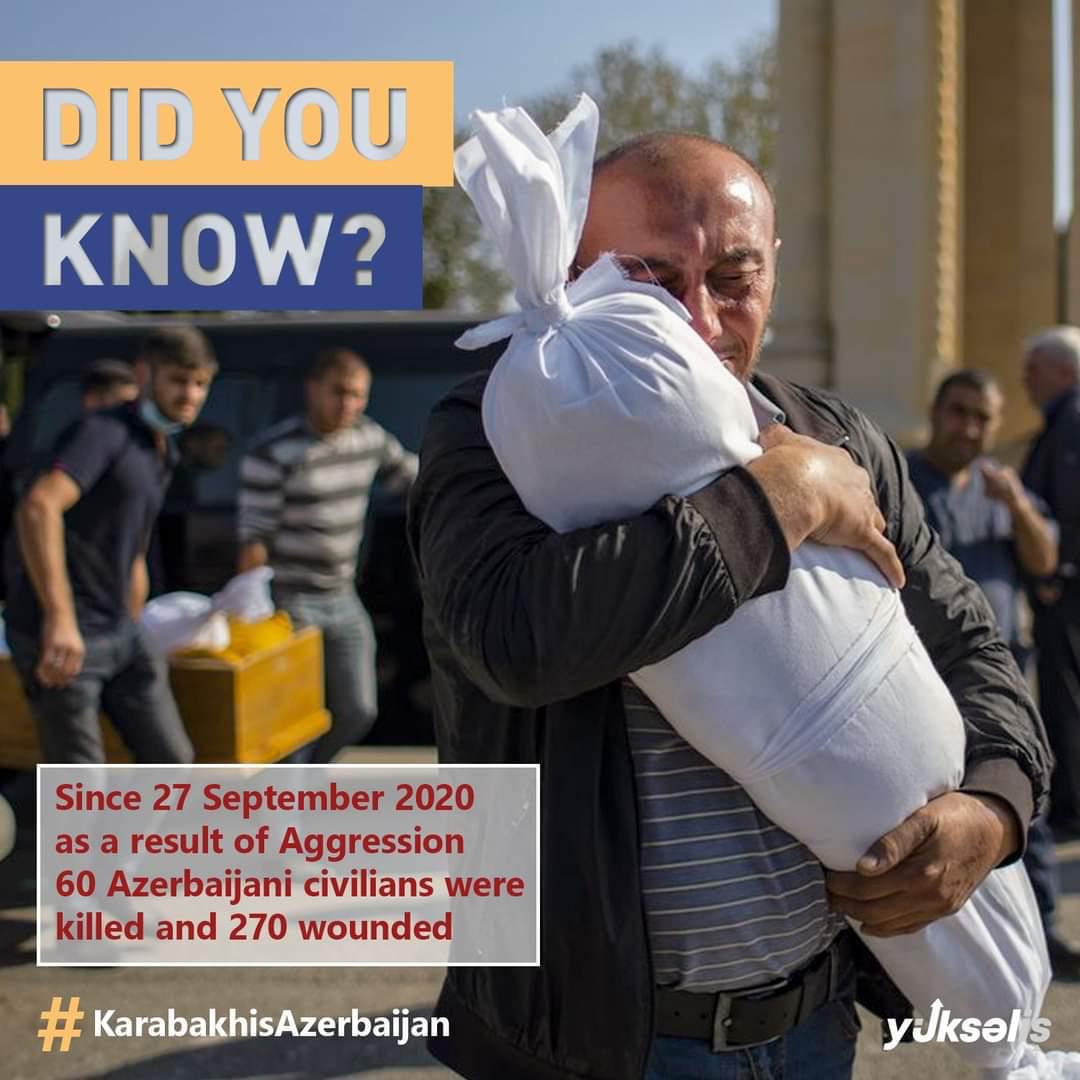 My mother was from Karabakh (Shusha) and her parents and grandparents and so on!She was praying to see her motherland and graves of her grandparents,she died before she was able to do it!We have almost 1 mln IDPs waiting,as my mother did,to go HOME! #1MillionAzerbaijaniRefugees