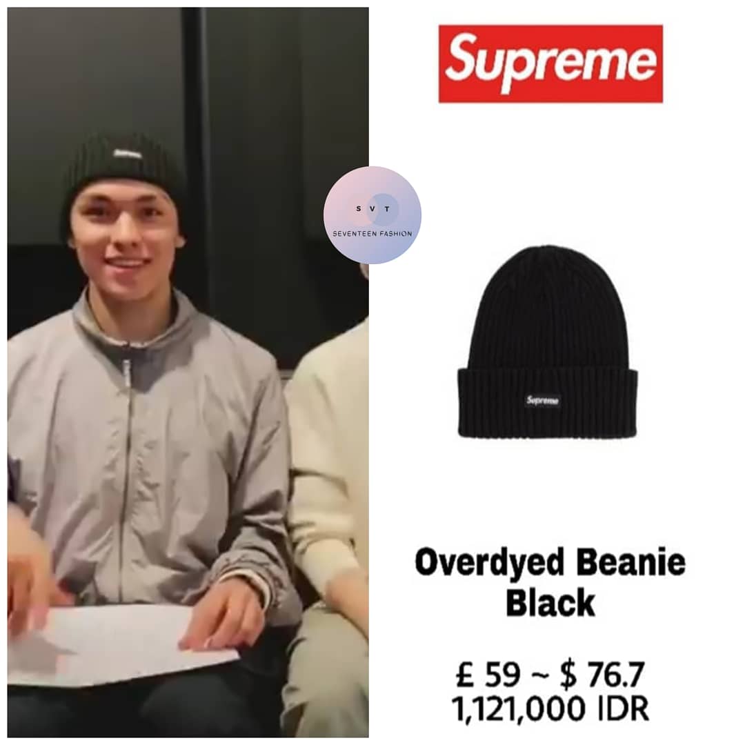Supreme Overdyed Beanie Black