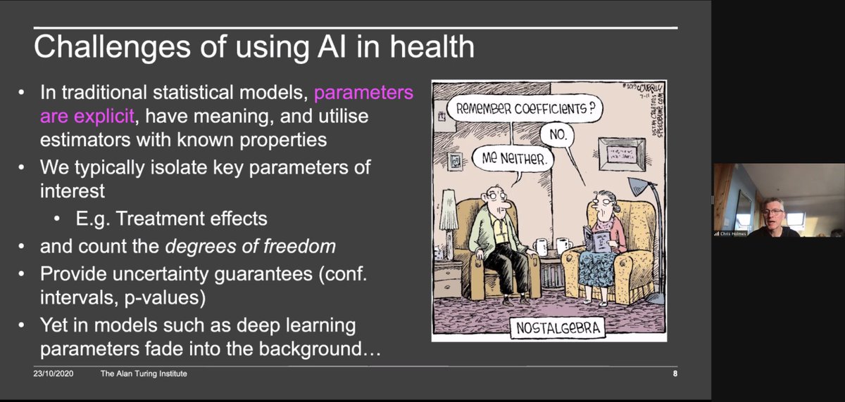 CrickAIClub's tweet image. .@cholmesuk from @turinginst giving a fantastic keynote on &quot;AI and Robustness&quot; to wrap up proceedings at the 3rd #CrickDataChallenge. Lots of important messages and warnings about the challenges of using #AI in research!

Thanks to all who participated @TheCrick and remotely!
