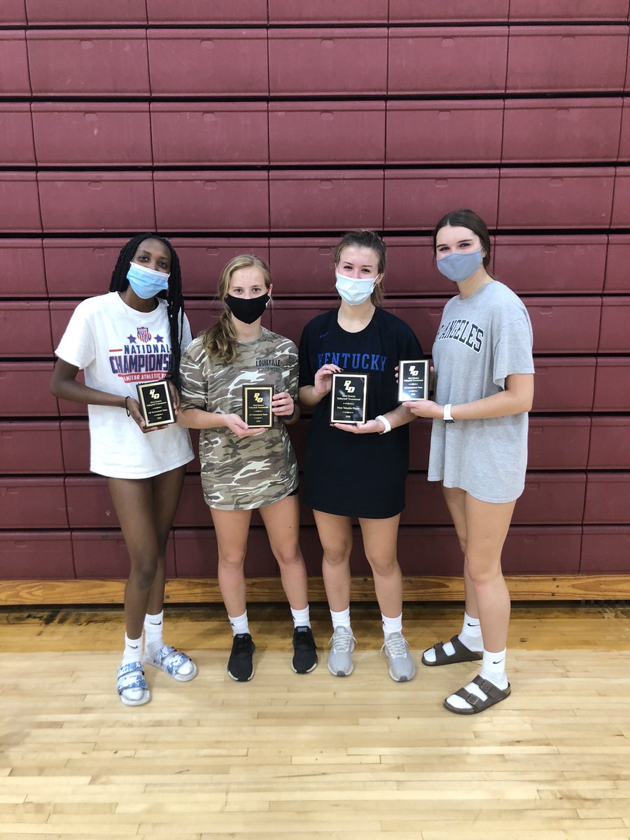 TCHS_VBALL's tweet image. Congratulations to the District 43 All-Tournament Team members: Keri Blair, Regan Hackenberry, Lexie Deaton, and the District MVP Brooke Poynter!