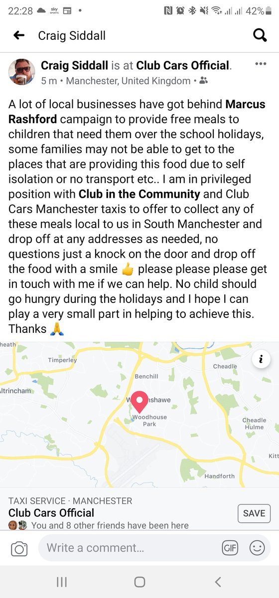 craig_siddall's tweet photo. @MarcusRashford here if we can help.. #wythenshawetaxi #southmanchester https://t.co/fI06Lyo0rP